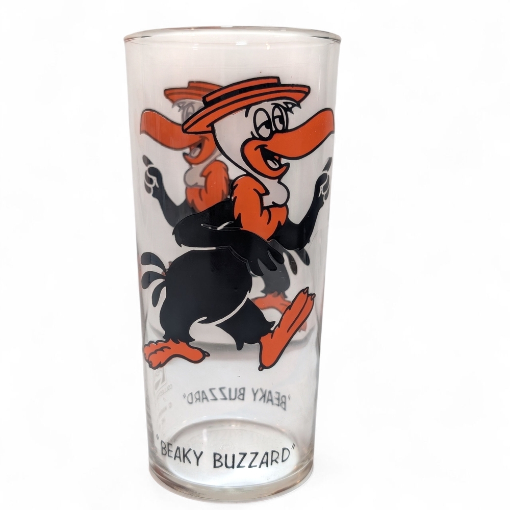 Vintage 1973 Beaky Buzzard Pepsi Glass